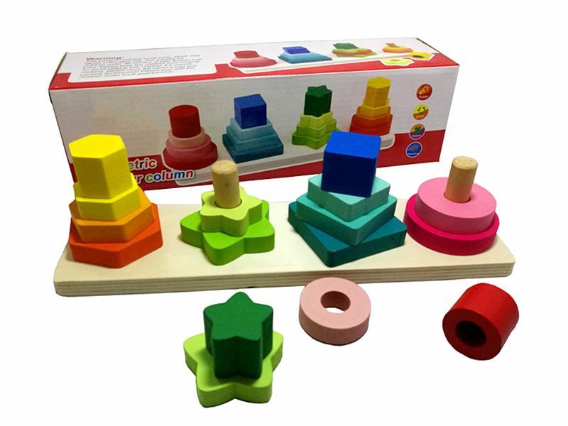 Wooden Shaped Column Blocks