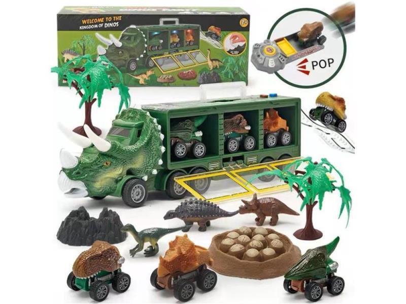Dinosaur Storage Friction Car With Light And Music