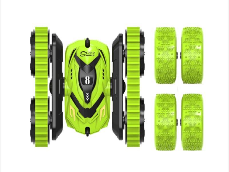 Remote Control Double-Sided Stunt Car(2 In 1 Wheel + Apron Wheel)