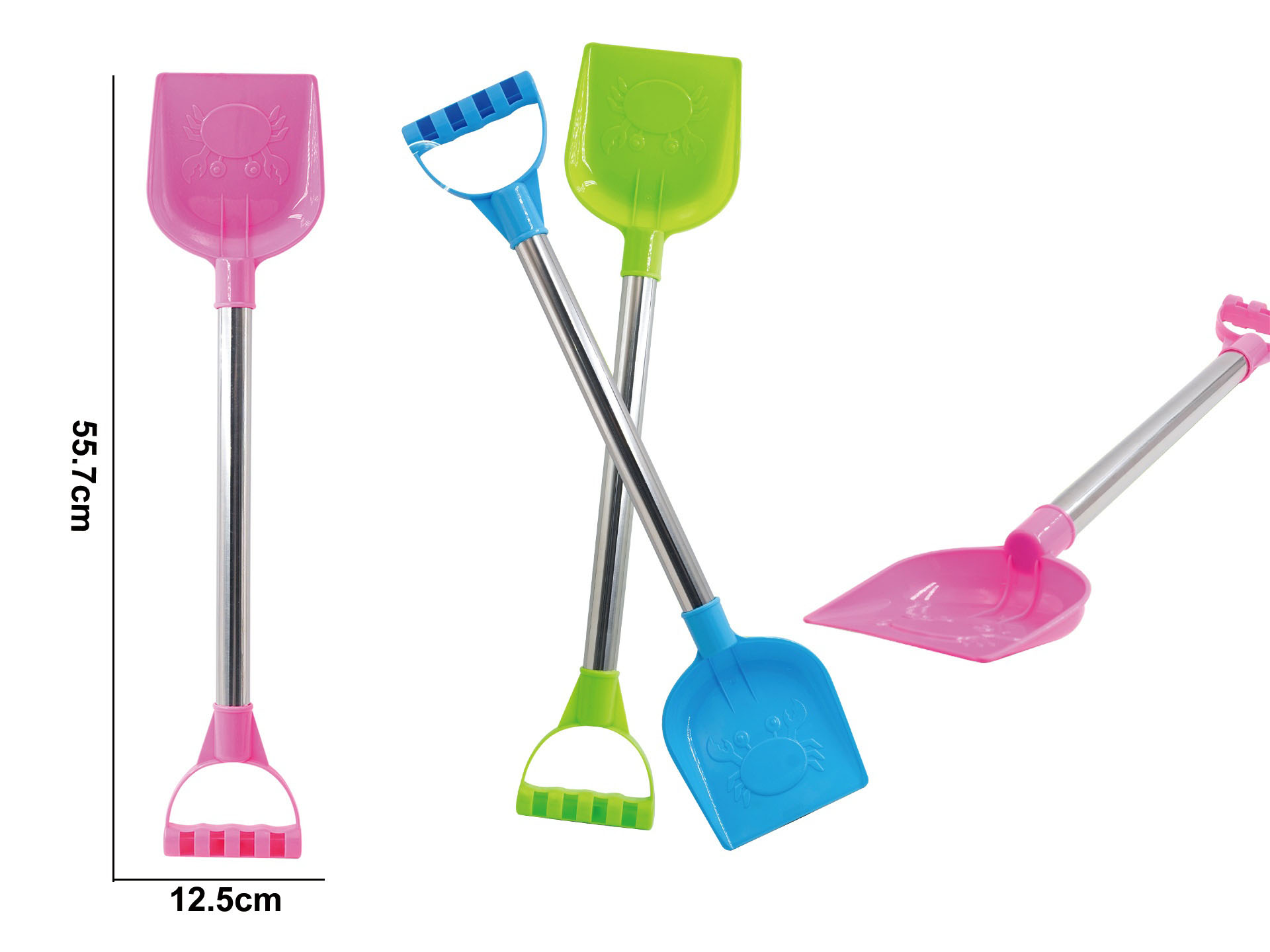 A Large Flat Shovel On The Beach