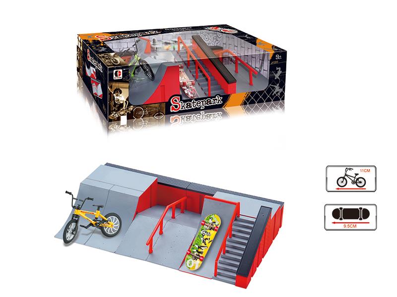 Bicycle Finger Skateboard Skate Park Set
