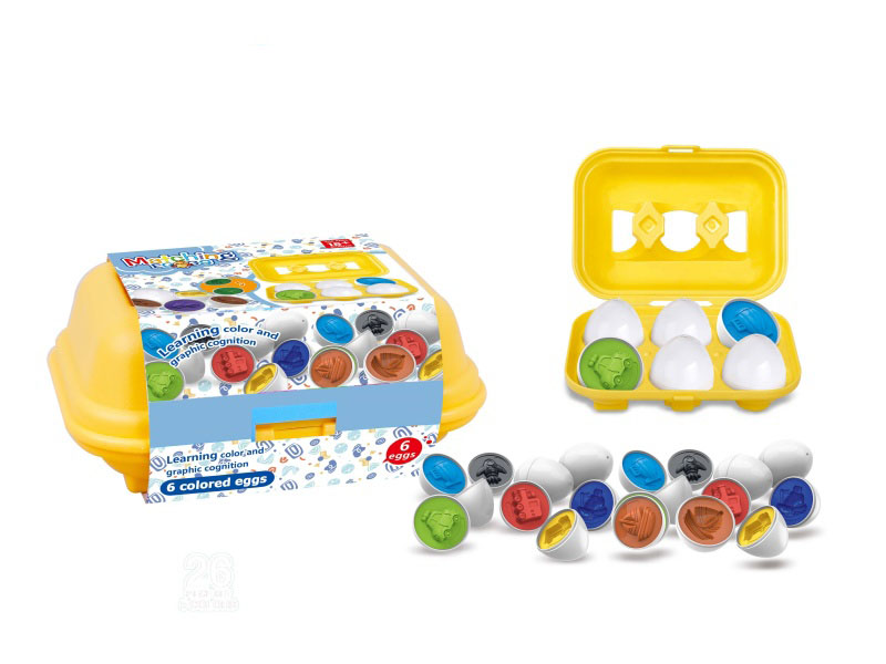 Cartoon Intelligence Baby And Toddler Enlightenment 6 Vehicles Paired With Gachapon Smart Eggs /2 Mixed Sets