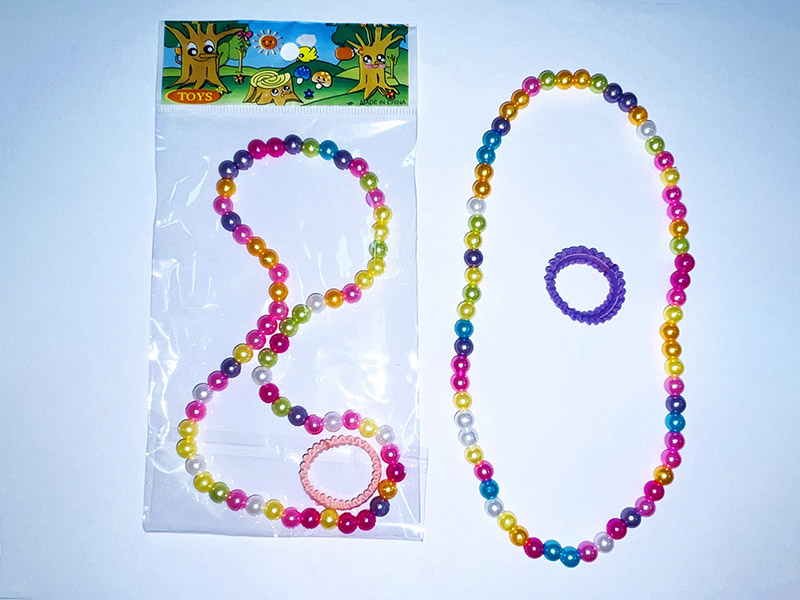 Jewelry Set Necklace + Elastic Hair Tie