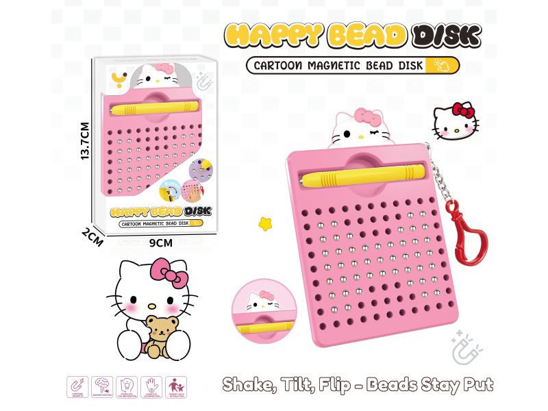 Magnetism Brush Drawing Board/With Buckle (Kt Cat) (99 Beads)