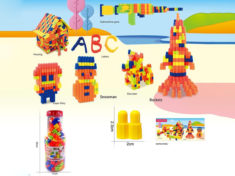 Bullet Head Building Blocks 270g(300PCS+)