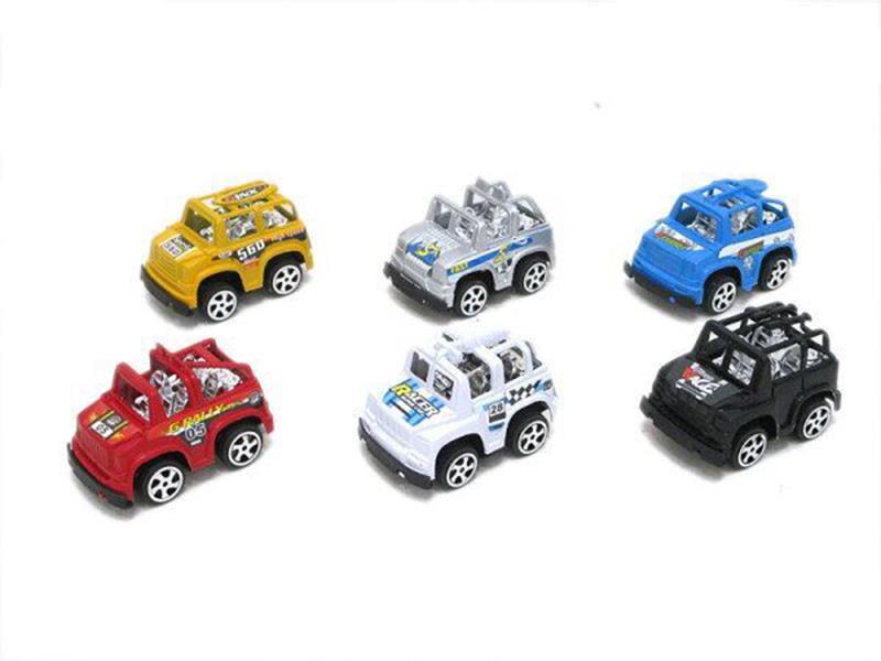 6pcs Pull Back Cross Country Car