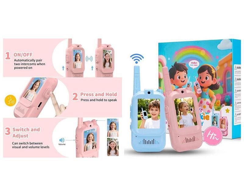 Video Walkie-Talkie, Cartoon Pager, High-Definition Communication Toy