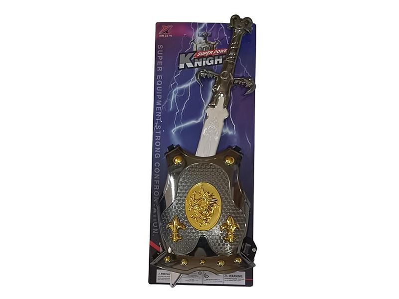 Black-Gold-Plated Sword (With IC)+ Black-Gold-Plated Medium Battle Armor