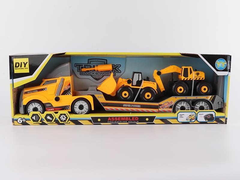 Trailer + 2 DIY Assembly Engineering Truck