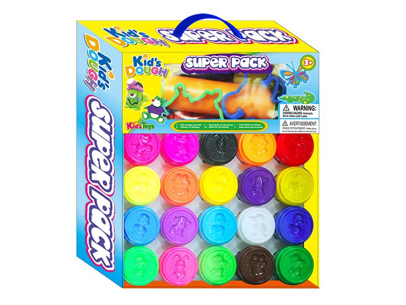 20 Colors Clay & Clay Mold Set