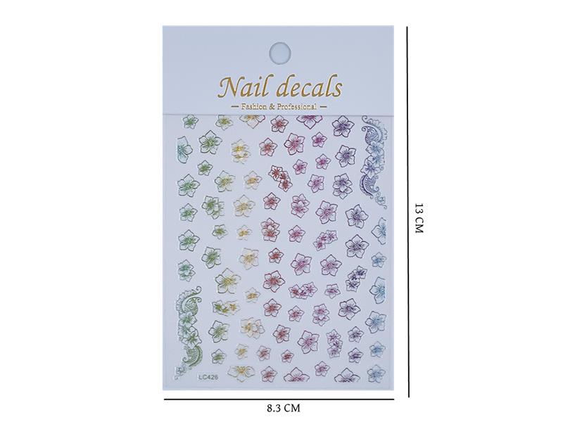 3D Laser Nail Stickers