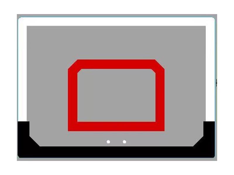 White Dunk Basketball Board With 4 Balls