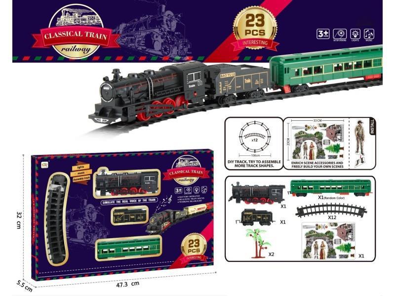 Electric Lighting, Music, Track Train (With Power Included), Lithium Battery With Usb Cable