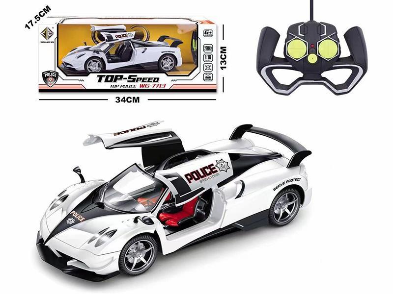 1:18 Pagani 5-Channel Remote Control Car(Open Doors/Headlight/Not Included Battery)