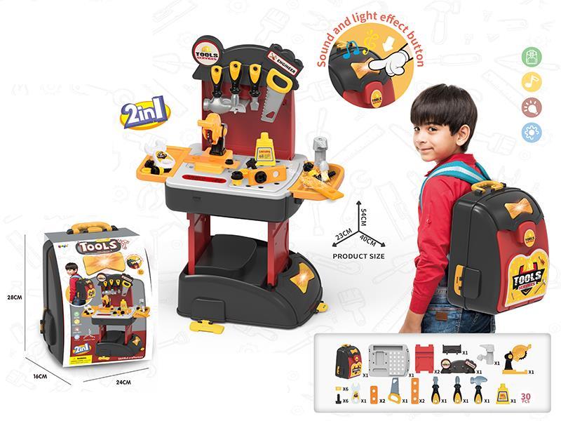 2 In 1 Tools Backpack With Sound And Light