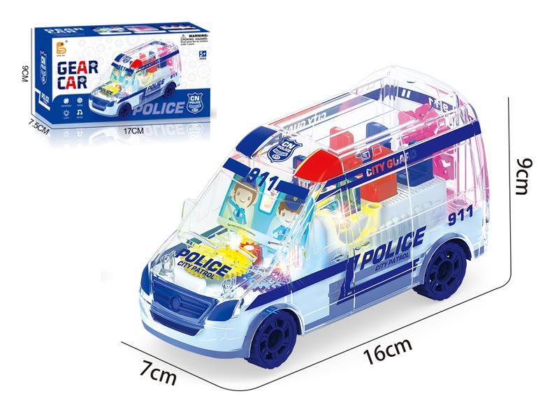 B/O Go And Bump Gear Police Car With Lights And Music
