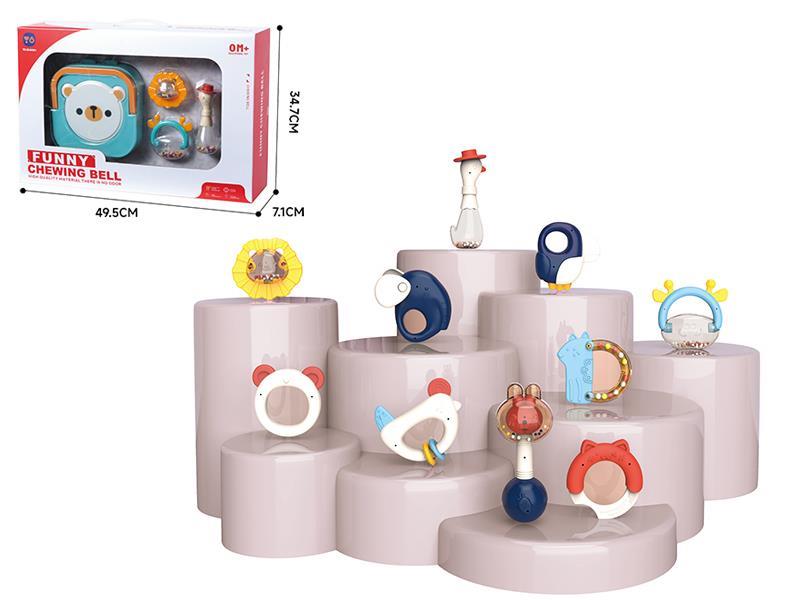 10PCS Boilable Animal Bell Toy