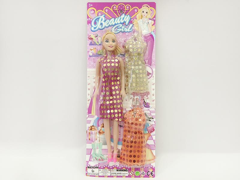 Barbie With 2 Sets Clothes