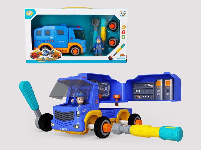 DIY  Pull Back Police Car With Music