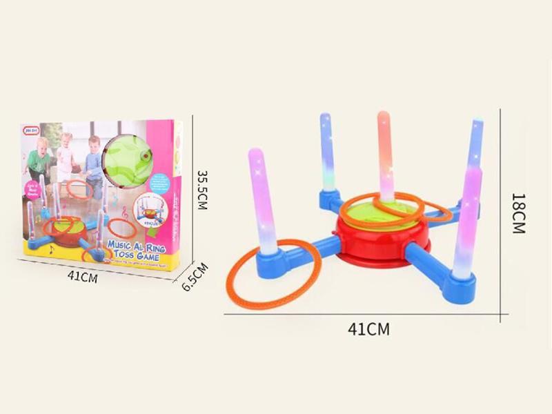 B/O Music Ring Toss Game With Lights