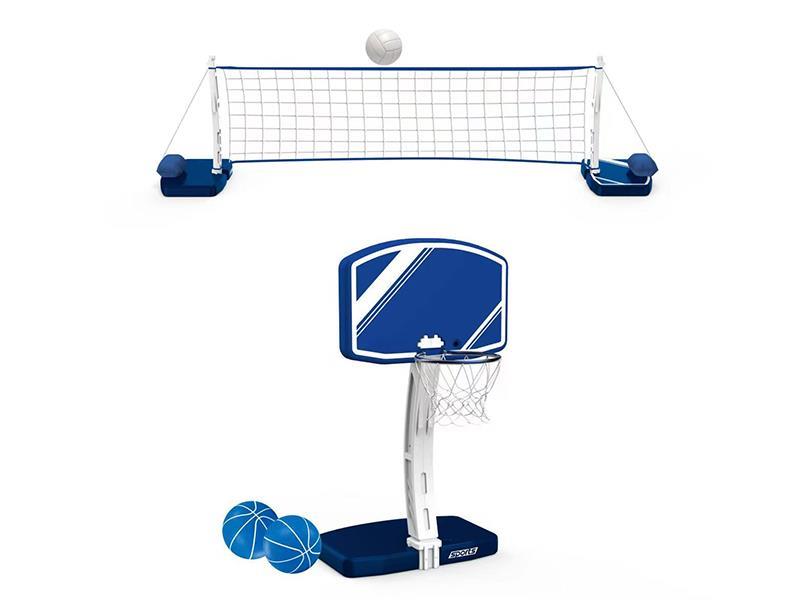 1.1M Water Basketball & Volleyball 2 In 1 With 2 Basketballs, 2 Volleyballs, 2 Sandbags