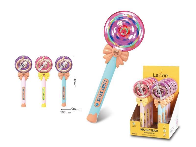 Electric Light Rotating Music Sticks /8 PCS