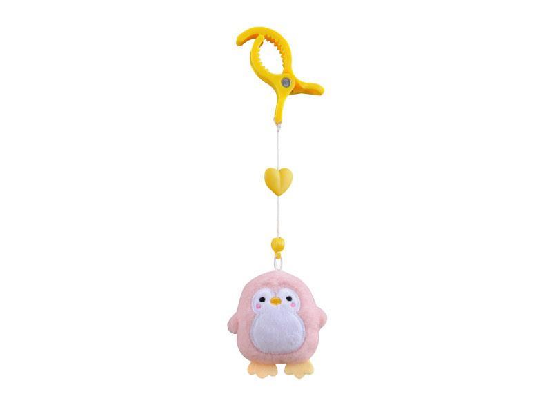 Crocodile Clip Hanger Plush Doll (Penguin)