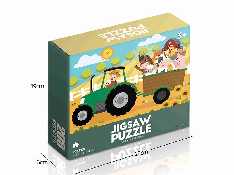 208pcs Jigsaw Puzzle - Farm Friends