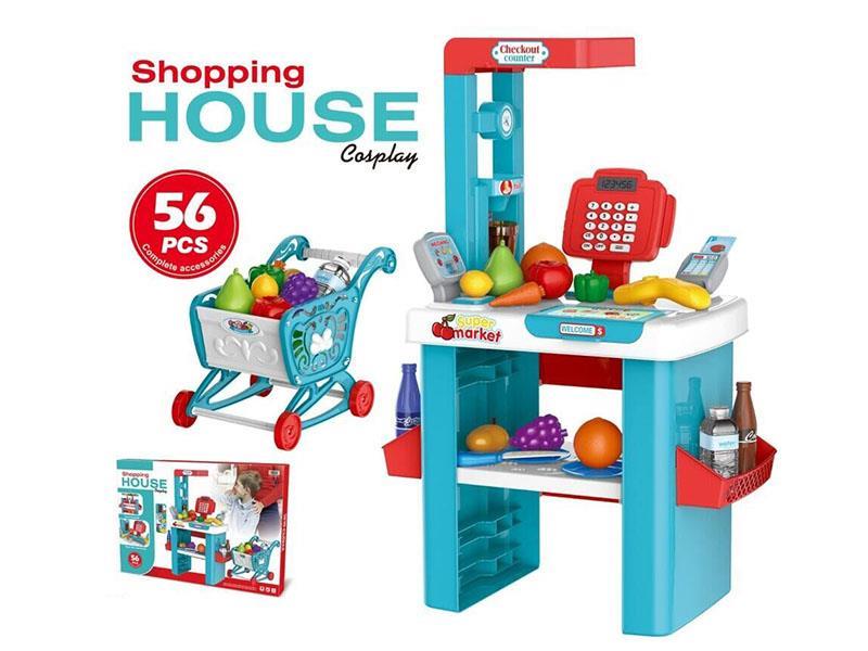 Supermarket Shopping Checkout Counter Playhouse Toys