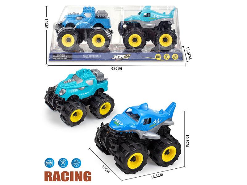 Friction Dinosaur, Shark Off-Road Vehicles