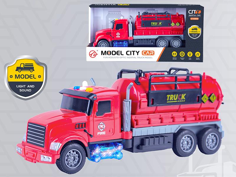 Friction Fire Oil Tank Truck With Sound And Lights