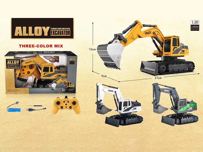 1:20 2.4G 11-Channel Remote Control Alloy Excavator