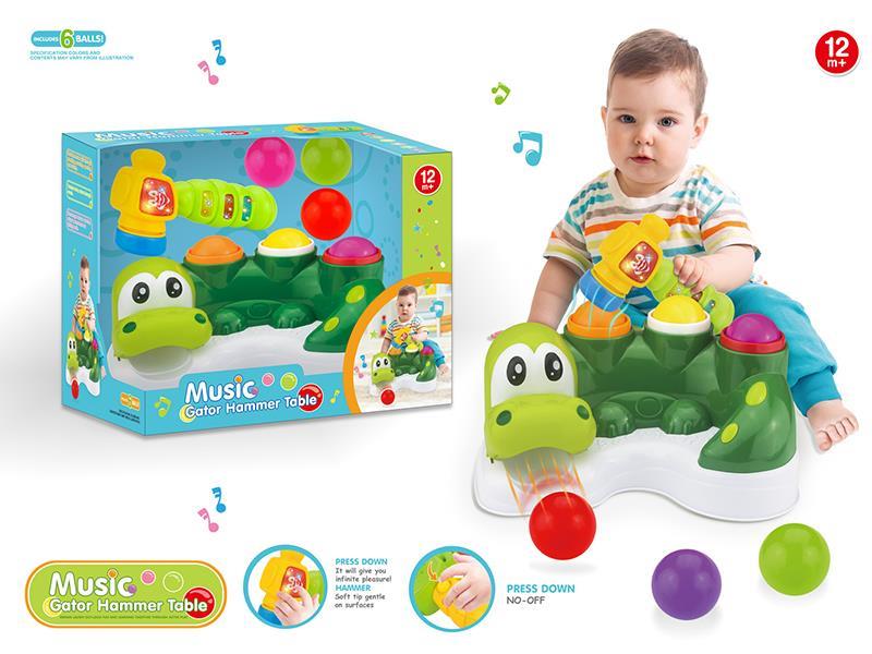 Cartoon Hammer Crocodile Table