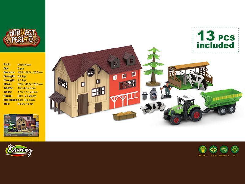 Farm Animals Sence Set 13pcs