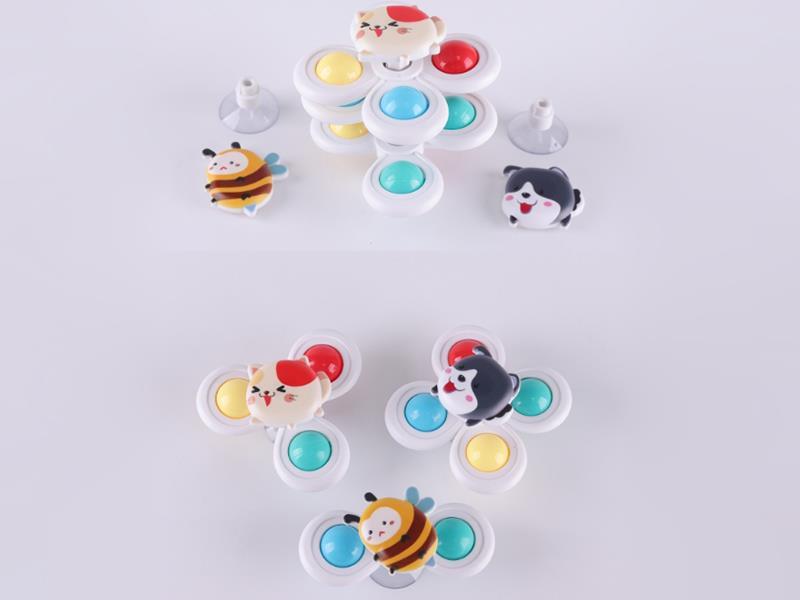 Suction Cup Rotating Top Toy