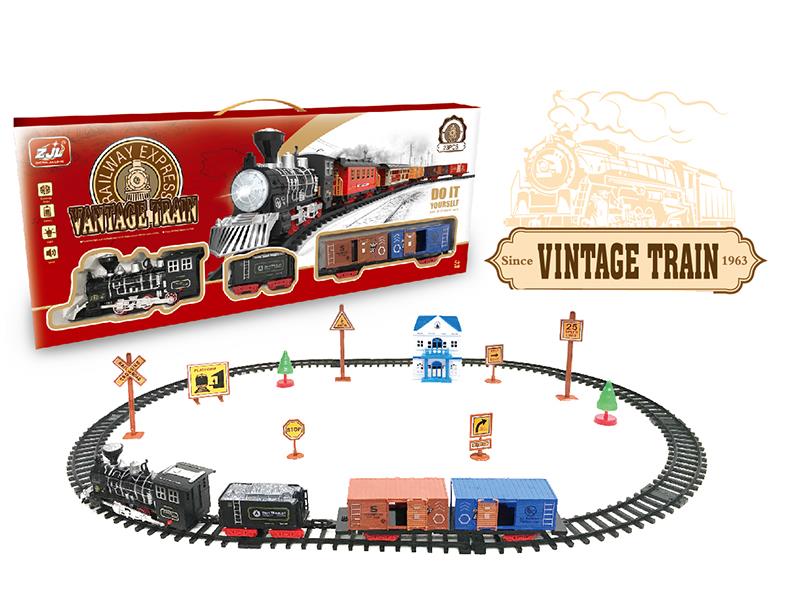 Retro Rail Train(Light + Sound)