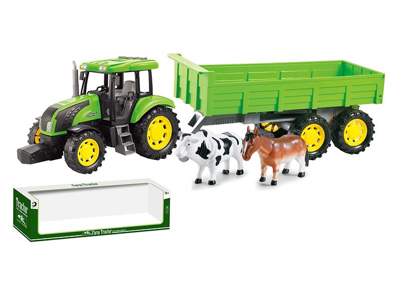 Friction Farm Tractor With Light And Music