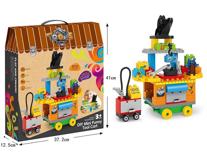 DIY Fun Building Block Tool Stand 61pcs