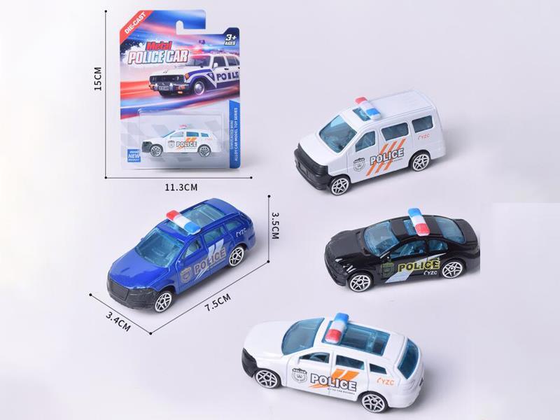 1:64 Alloy Police Car