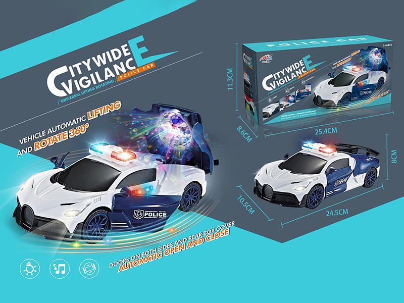 B/O Go And Bump Lifting Rotating Police Car With Sound And Light