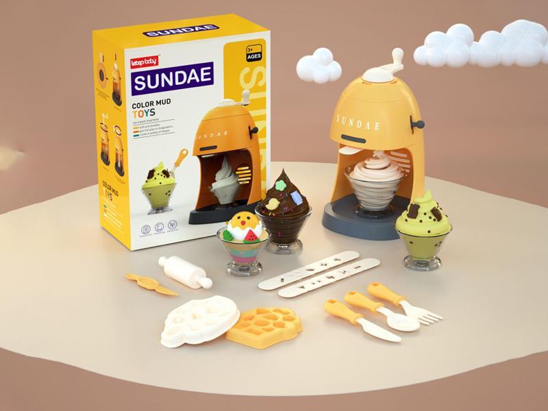 Simulated Ice Cream Colored Mud