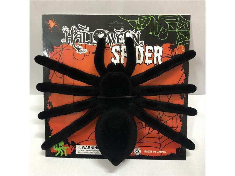 Flocking Large Spider Toy