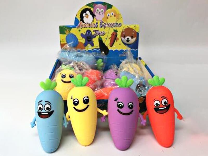 12PCS Carrot Flour Decompression Vent Toys
