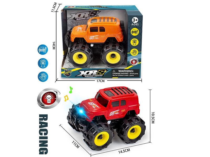 Friction Land Cruiser Off-Road Vehicle With Lights