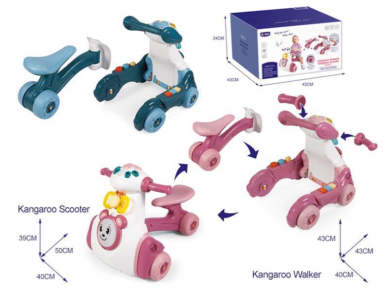 Kangaroo  Baby Walker /Scooter 2 In 1