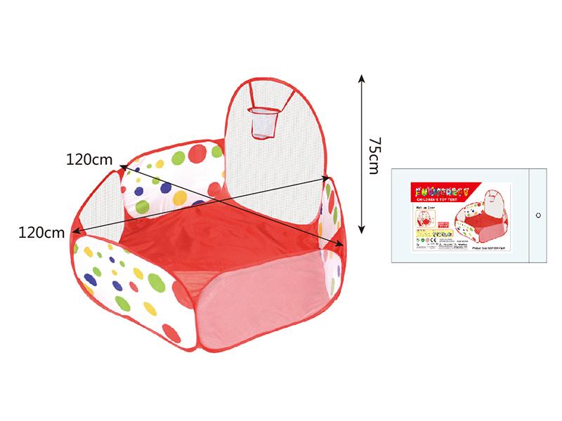 Ocean Ball Pool With Basketball Hoop