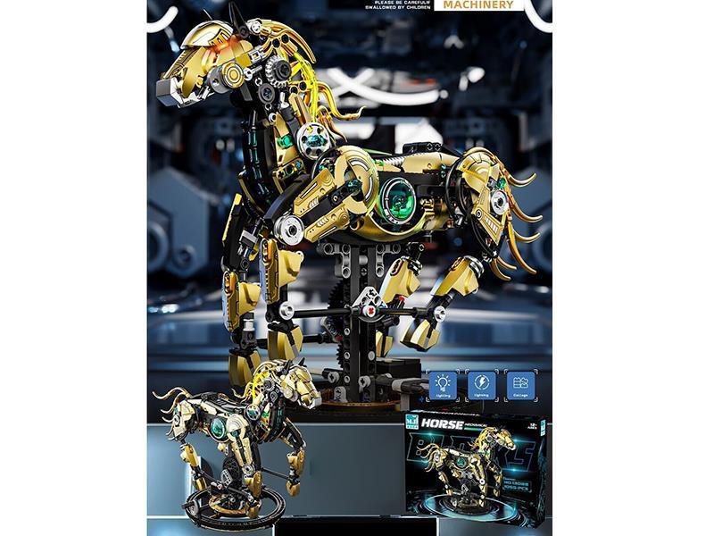Mechanical Horse Building Blocks - 1055pcs
