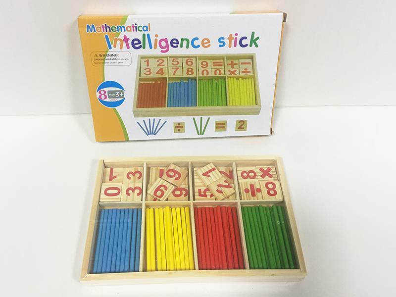 Wooden Mathematical Intelligence Stick