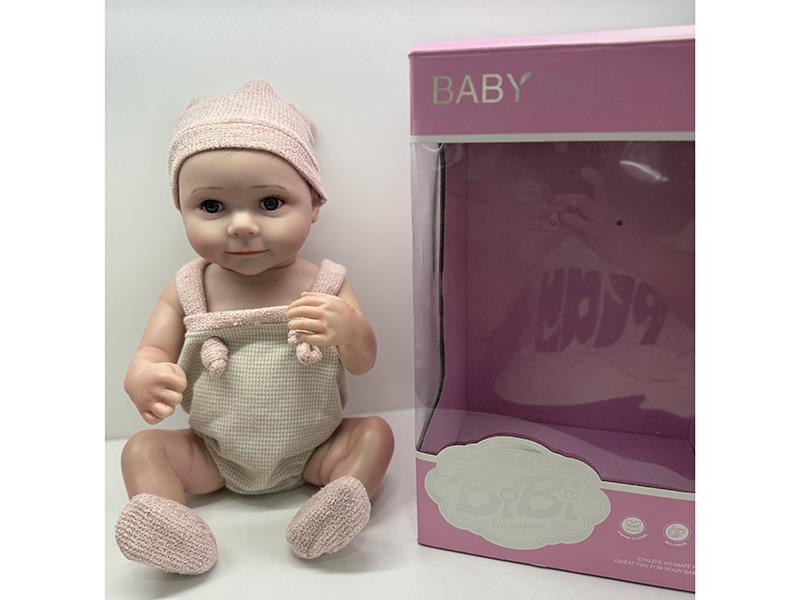 18-Inch High-Quality Imitation Newborn Baby (High Color, With Blue Veins And Blood Vessels Simulating Skin Color, Painted Hair)