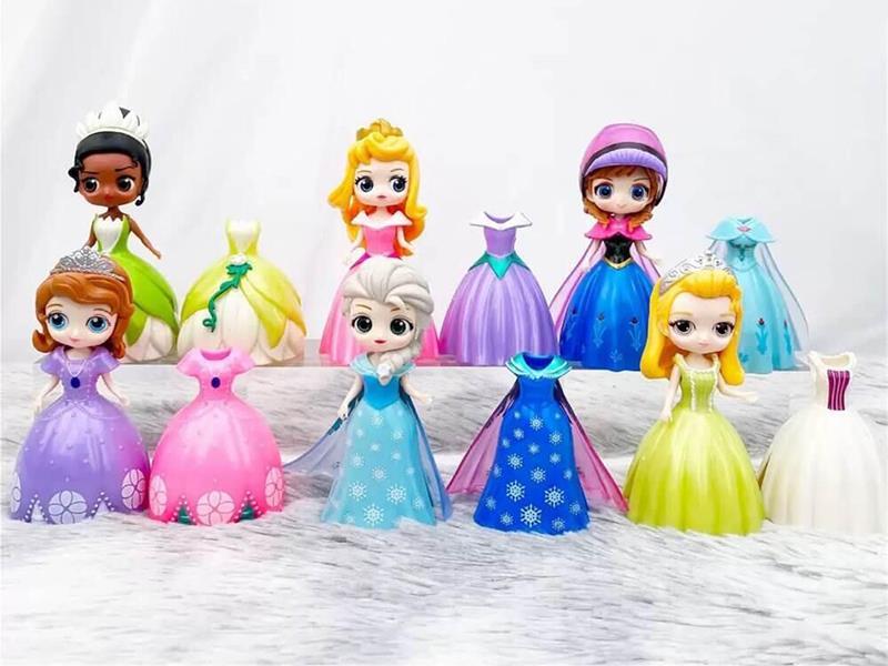 Princess Dress Up Toy(6 Princesses +12 Clothes)